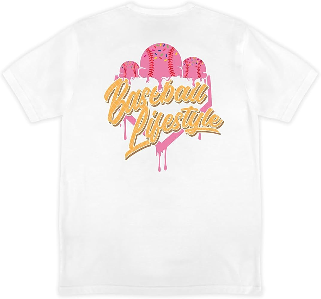 Baseball Lifestyle 101 Ice Cream Youth Tee for Boys - Strawberry, Soft 60/40 Blend, Breathable, S... | Amazon (US)