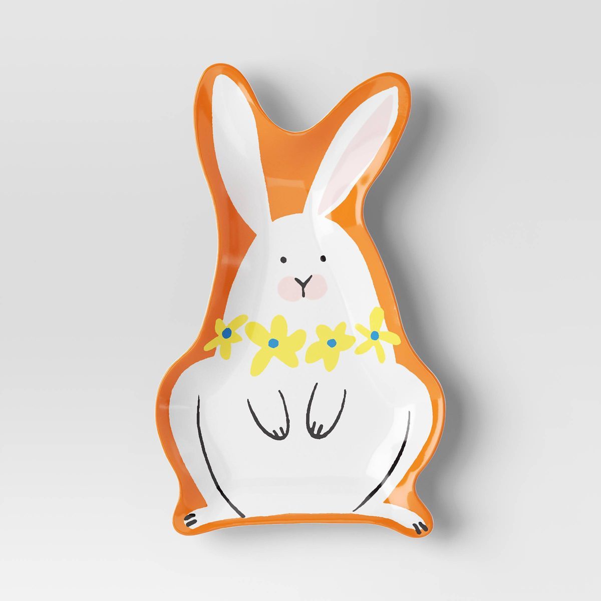 6.75" Figural Bunny Appetizer Plate White - Room Essentials™ | Target