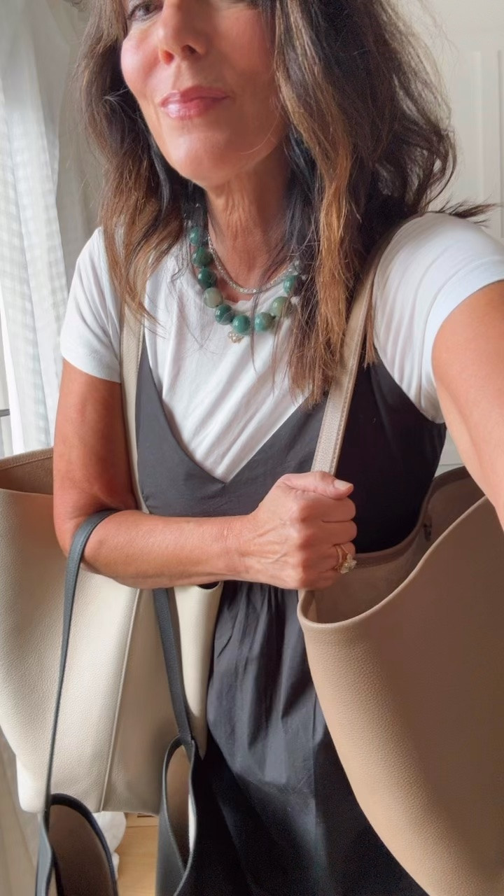 Quince staples I’ve been wearing on repeat. This bag is called warm taupe in size small- it’s just been restocked but hurry!

@Quince #quincepartner

#LTKOver40 #LTKWorkwear #LTKTravel