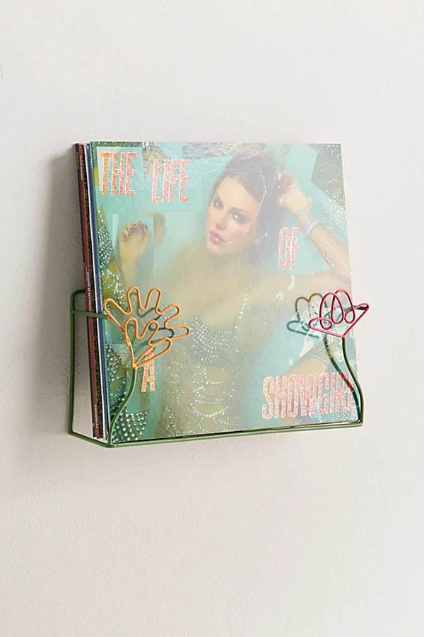 Floral Iron Vinyl Record Wall Shelf | Urban Outfitters (US and RoW)