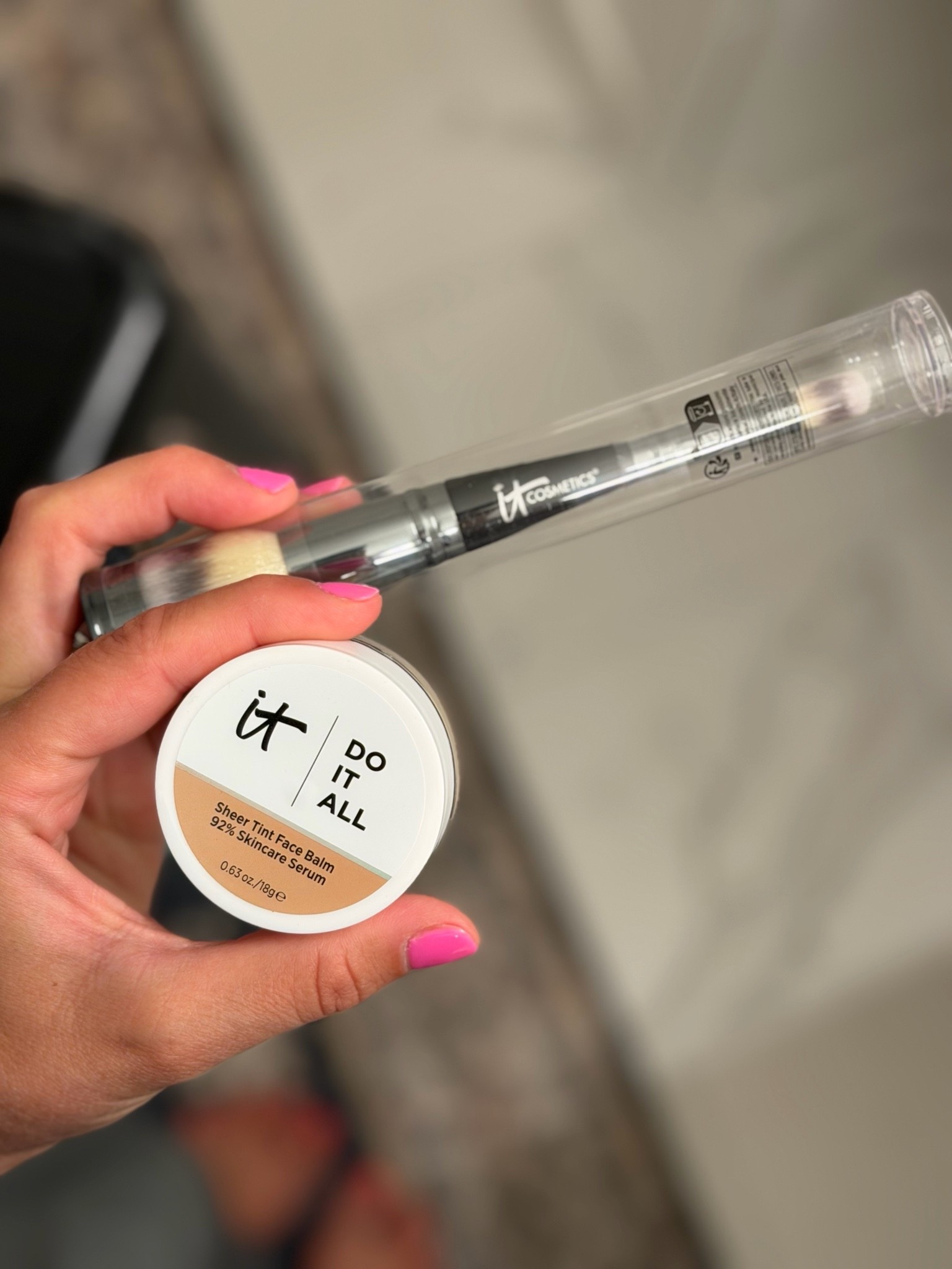 It cosmetics tinted balm goes on so nicely!  @itcosmetics