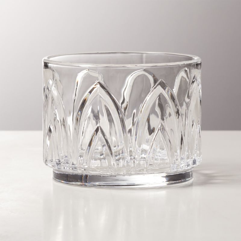 Buchanan Clear Stacking Double Old-Fashioned Glass + Reviews | CB2 | CB2
