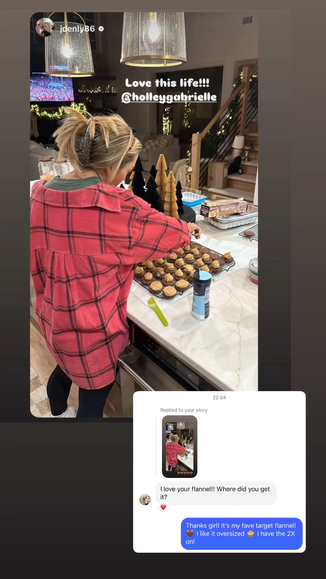 My fave target $25 flannel ❤️✨ in the 2XL for an oversized fit! Seriously the best. Happy holidays!!!

Ootd / casual style / comfy / for her / Amazon / Etsy / Holley Gabrielle 

#LTKStyleTip #LTKFindsUnder50 #LTKSeasonal