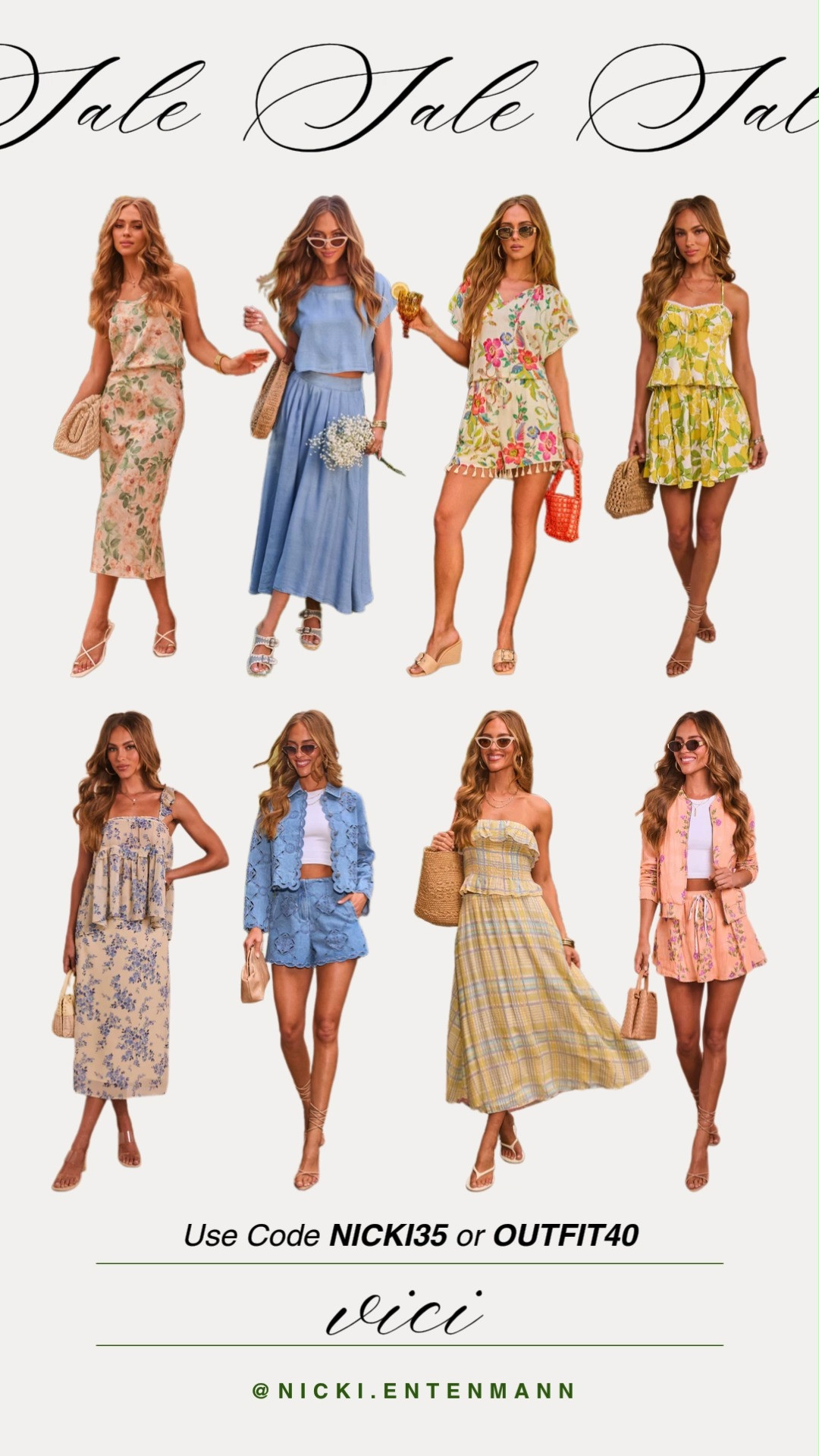 Spring called and these Vici looks answered. Use code NICKI35 or OUTFIT40 to snag these florals and sets at a steal. Your closet will definitely thank you later.

#vicidolls #vicicollection #springfashion #springoutfits #floralprints #salealert #bohostyle #ootdinspo #styleonabudget #vacationoutfit 

 #LTKootd #LTKSaleAlert #LTKTravel
