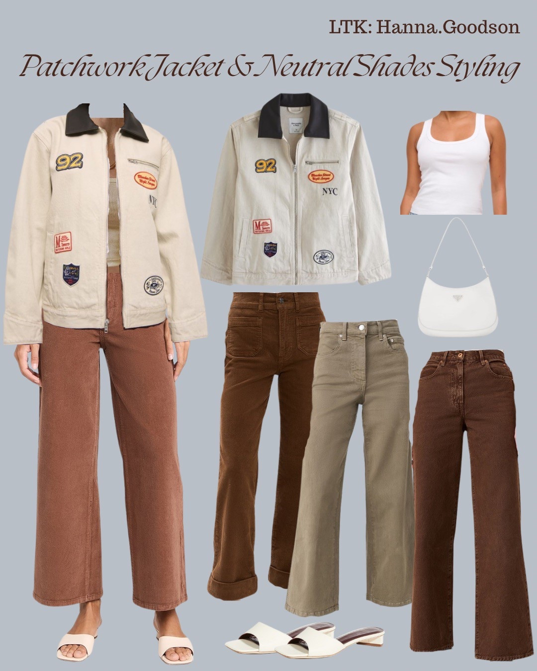 Spring Styling Essential! Layering this patchwork jacket with warm neutrals—think caramel, cream, and taupe—over a crisp white tank for effortless earthy vibes. Perfect for transitional weather and adding texture to your #SpringWardrobe! Shop the look on LTK!  

#LTKSpringStyle #PatchworkJacket #WarmNeutrals #SpringOutfitInspo #EffortlesslyChic #WomenFashionLTK #LTKUnder50 #NeutralNation #SpringLayering #LTKApproved

#LTKStyleTip #LTKSaleAlert #LTKSeasonal