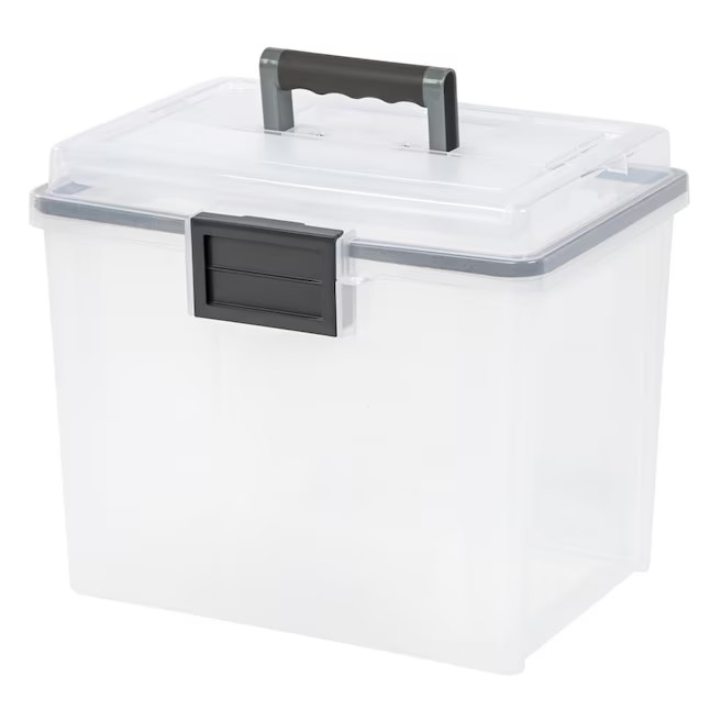 IRIS Clear File Box | Lowe's