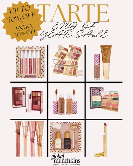 Huge SALE at Tarte! Up to 70% off, free shipping, free mini lipstick with a purchase of $60 and an extra 20% off with code: EXTRA20
Perfect time to stock up on your favorites for the New Year!

#LTKbeauty #LTKover40 #LTKsalealert