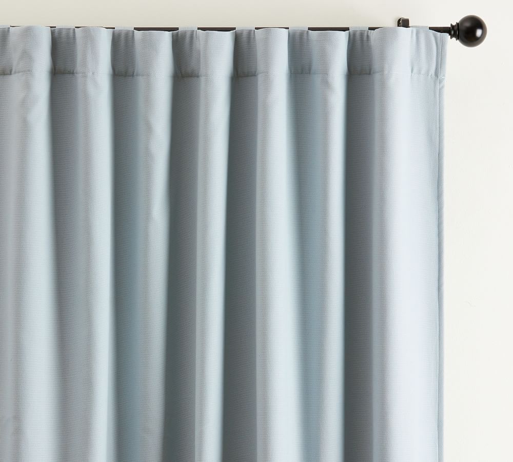 Broadway Curtain - Set of 2, Chambray Blue, 50 x 96&amp;quot; | Pottery Barn (US)