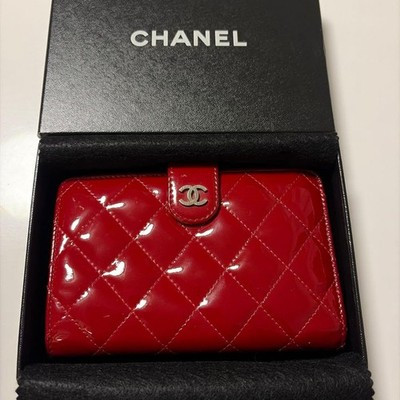 CHANEL Bifold Patent Leather Wallet | eBay US
