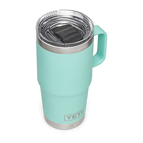 YETI Rambler 20 oz Travel Mug, Stainless Steel, Vacuum Insulated with Stronghold Lid, Seafoam | Amazon (US)
