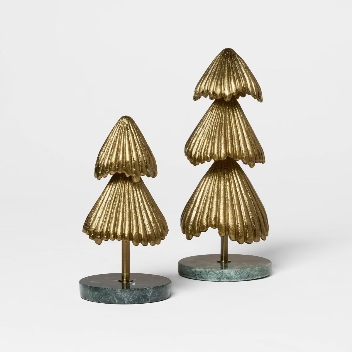 Metal Christmas Tree with Marble Base Gold - Threshold™ designed with Studio McGee | Target