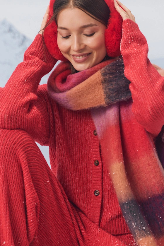 Carvalho Red Button-Front Cardigan Sweater | Lulus