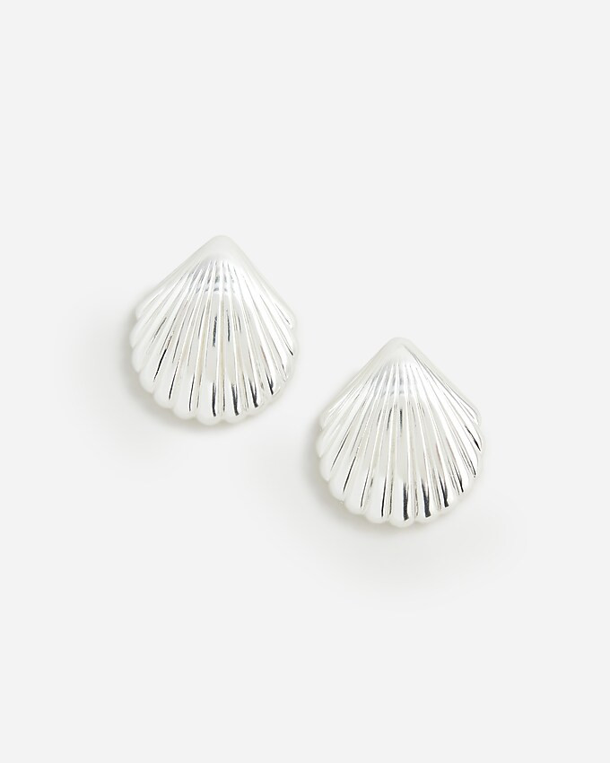 Metallic shell earrings | J. Crew US