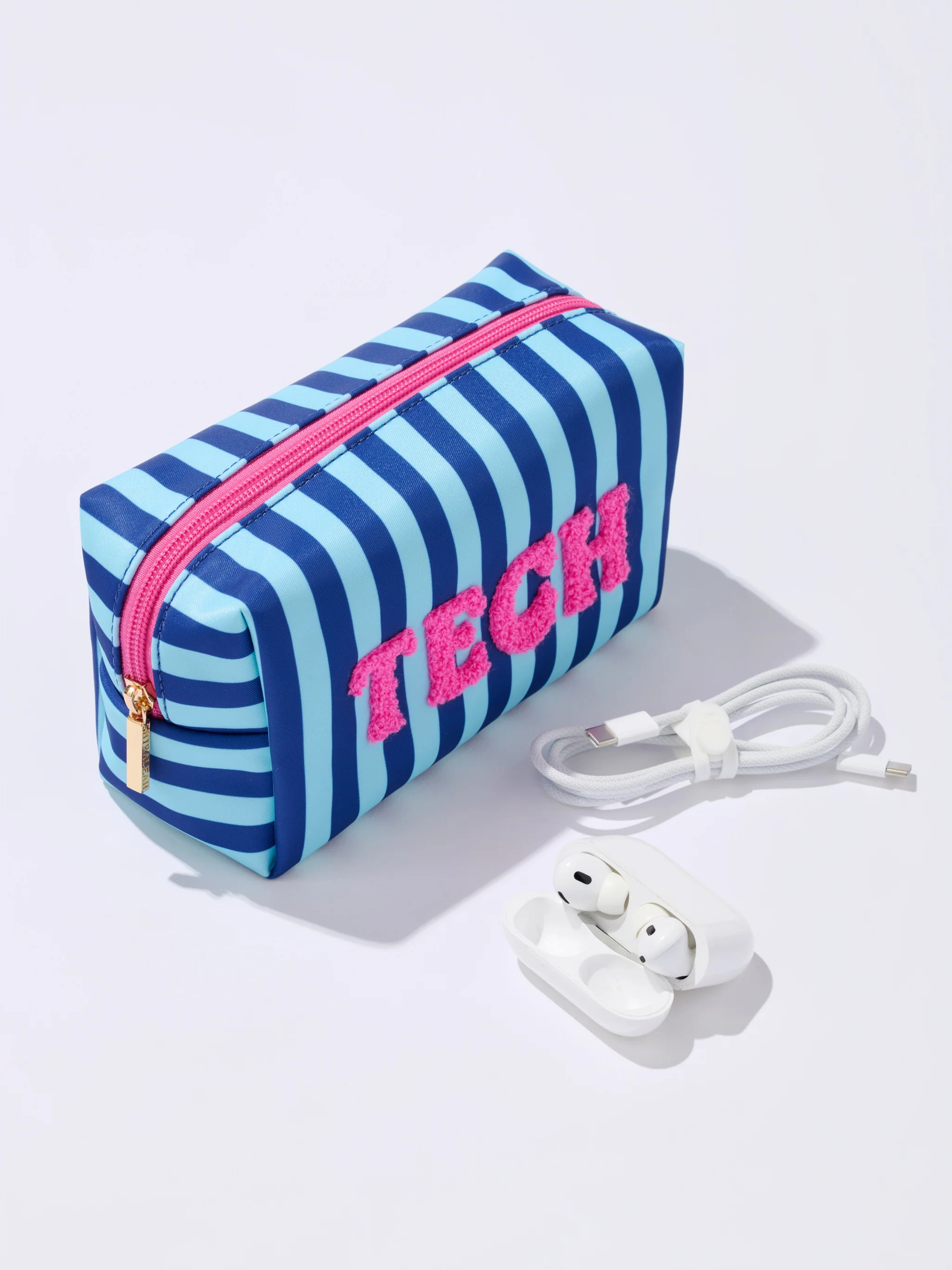 Shiraleah "Tech" Small Zip Pouch, Blue | Shiraleah