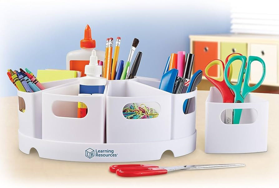 Learning Resources Create-a-Space Storage Center, 10 Piece set - Desk Organizer for Kids, Art Organizer for Kids, Crayon Organizer, Homeschool Organizers and Storage | Amazon (US)