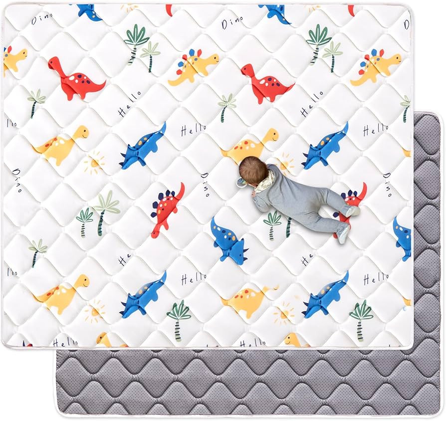 Premium Foam Baby Play Mat 6 ft x 4 ft, Thick One-Piece Crawling Mat, Odorless Baby Mat Floor Mat... | Amazon (US)