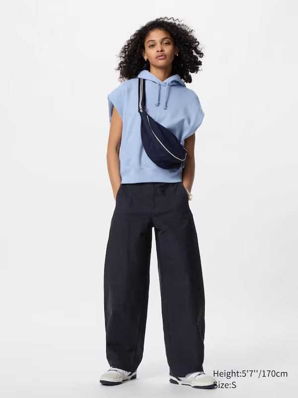 Jersey Barrel Leg Trousers | UNIQLO (UK)