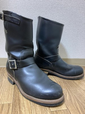 Red Wing Boots Engineer Boots 2268  Leather Black Size US 9D  | eBay | eBay UK