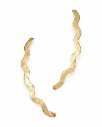 14K Yellow Gold Zigzag Hammered Climber Earrings - Exclusive | Bloomingdale's (US)