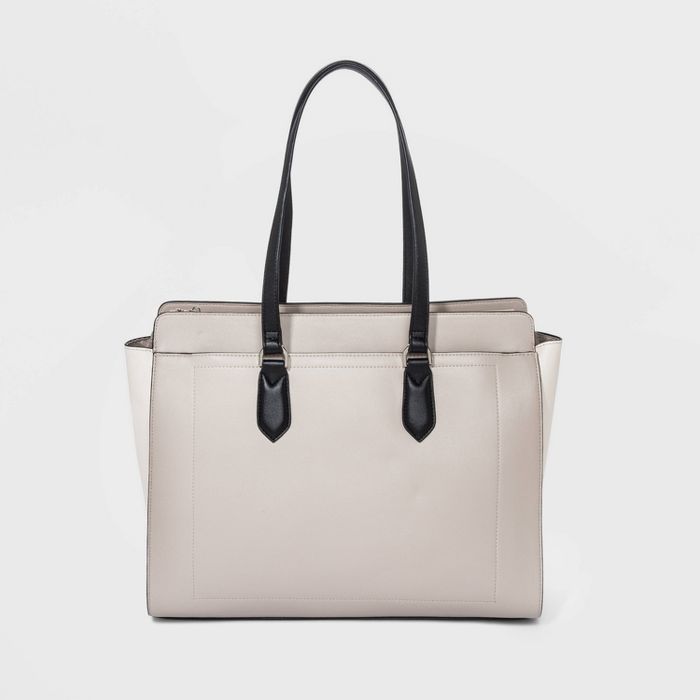 Zip Closure Tote Handbag - A New Day&#8482; Gray | Target