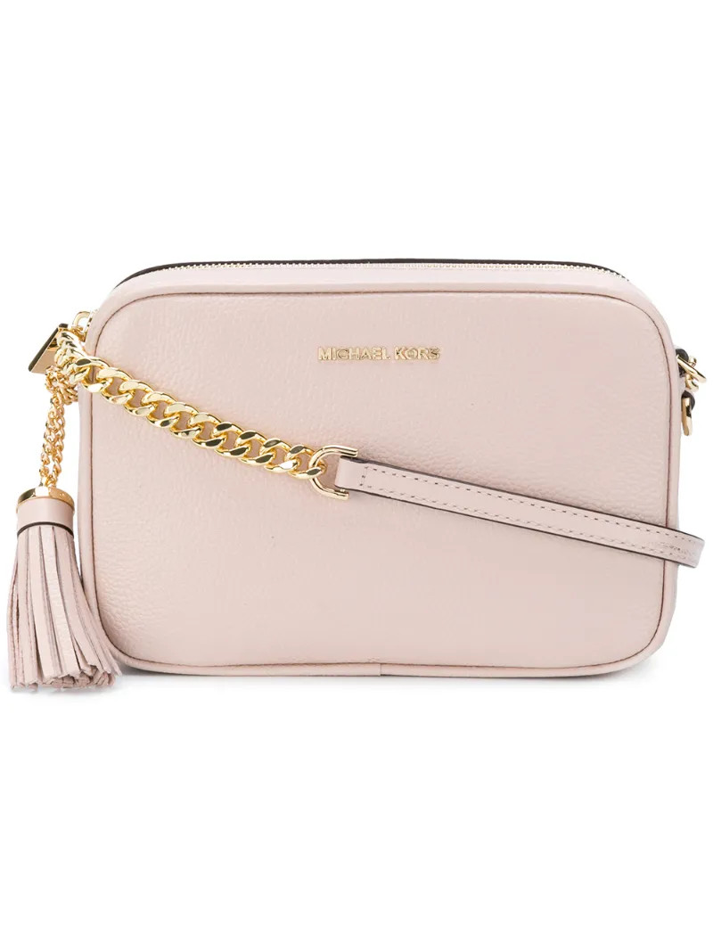 Michael Michael Kors - Ginny cross body bag - women - Leather - One Size, Pink/Purple | FarFetch Global