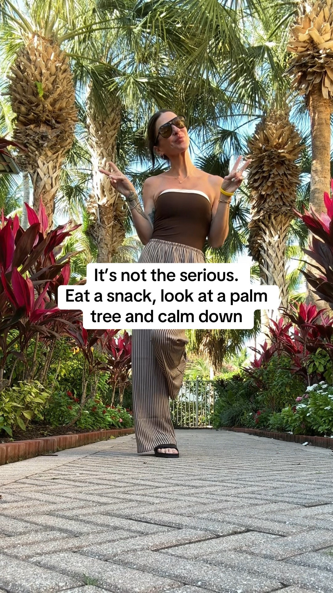 Take a chill pill 😎 Eat a snack. Look at a palm tree. Calm down. 
Abercrombie swim is a 10/10 this season. I have this one piece in three colors and may be going back for more. TTS  

#LTKSwim #LTKTravel #LTKPetite