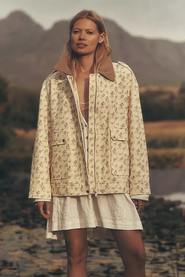 Avec Les Filles Floral Utility Jacket | Anthropologie (US)
