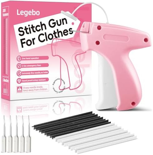 Stitch Gun for Clothes, Handheld Stitch Gun Quick Clothing Fixer, Portable Tagging Gun for Home &... | Amazon (US)