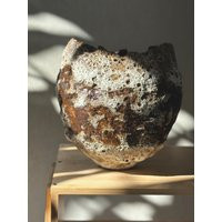 10'' Textured Ceramic Vase For Interior | Flower Vase Bouquets Rough Rustic Organic Home Decor | Etsy (US)