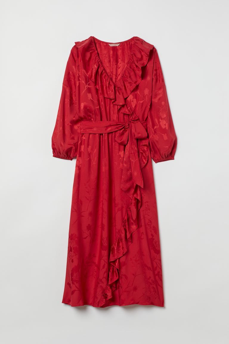 H&M+ Ruffle-trimmed Wrap Dress | H&M (US + CA)