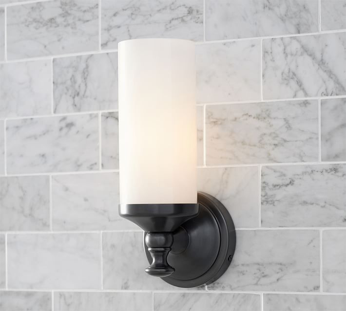 Mercer Single Tube Sconce | Pottery Barn (US)