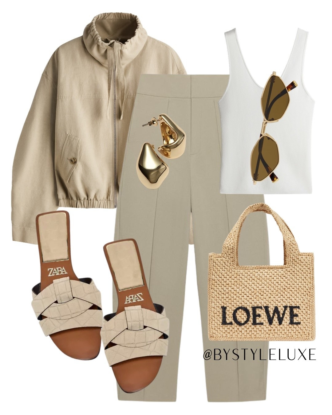 SPRING TROUSERS - Love these new in @Zara relaxed fit trousers, for colour for spring/summer and perfect with neutral tones 

#sandals #jacket #springoutfit

#LTKspring #LTKuk #LTKsummer