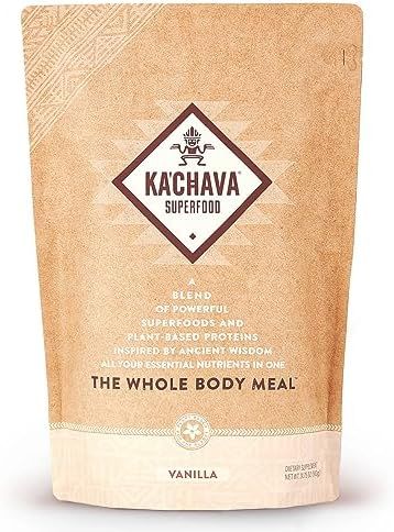 Ka’Chava All-In-One Nutrition Shake Blend, Vanilla, 85+ Superfoods, Nutrients & Plant-Based Ing... | Amazon (US)