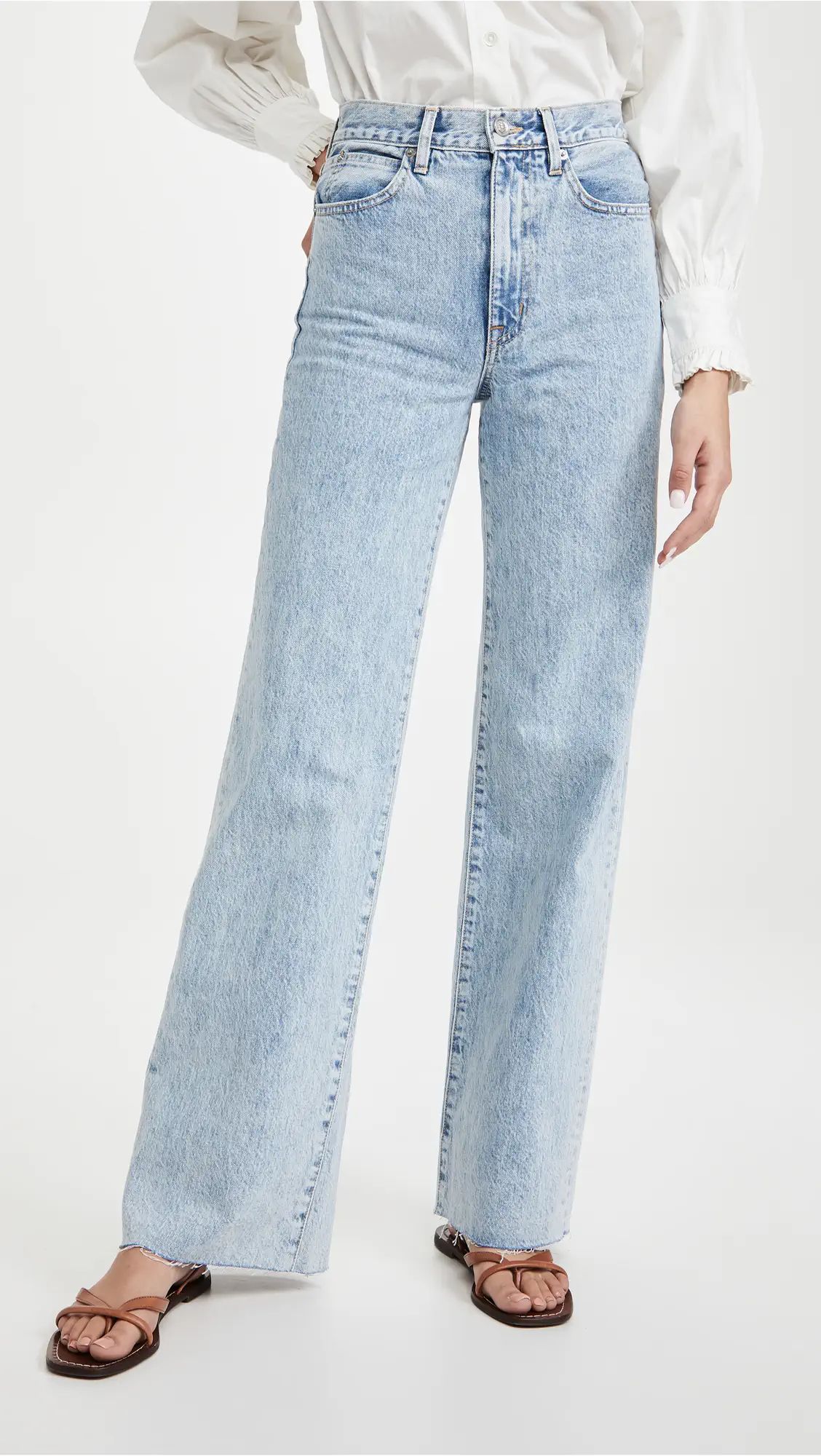 SLVRLAKE Grace High Rise Wide Leg Jeans | Shopbop | Shopbop