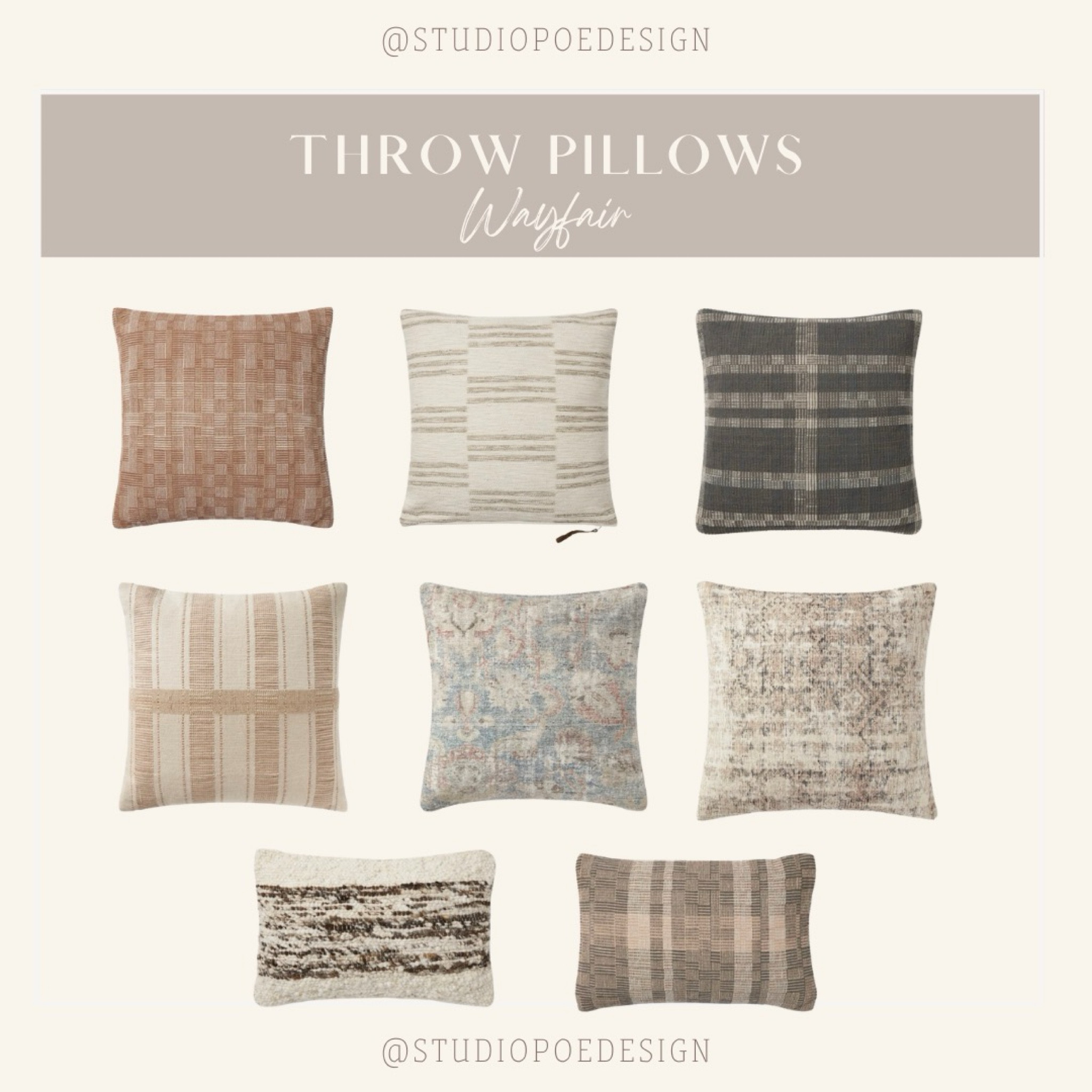 Neutral, moody, throw pillow, pillow covers, loloi, Amber Lewis, stripe, vintage

#LTKMostLoved #LTKfindsunder100 #LTKhome
