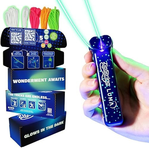 ZipString Luma - The Patented Glow-in-The-Dark Toy That Flies a Loop of String, Creates Endless Shapes and Tricks Built-in LED for Glowing Fun. Perfect STEM Gift for Kids & Adults. Wonderment Awaits | Amazon (US)
