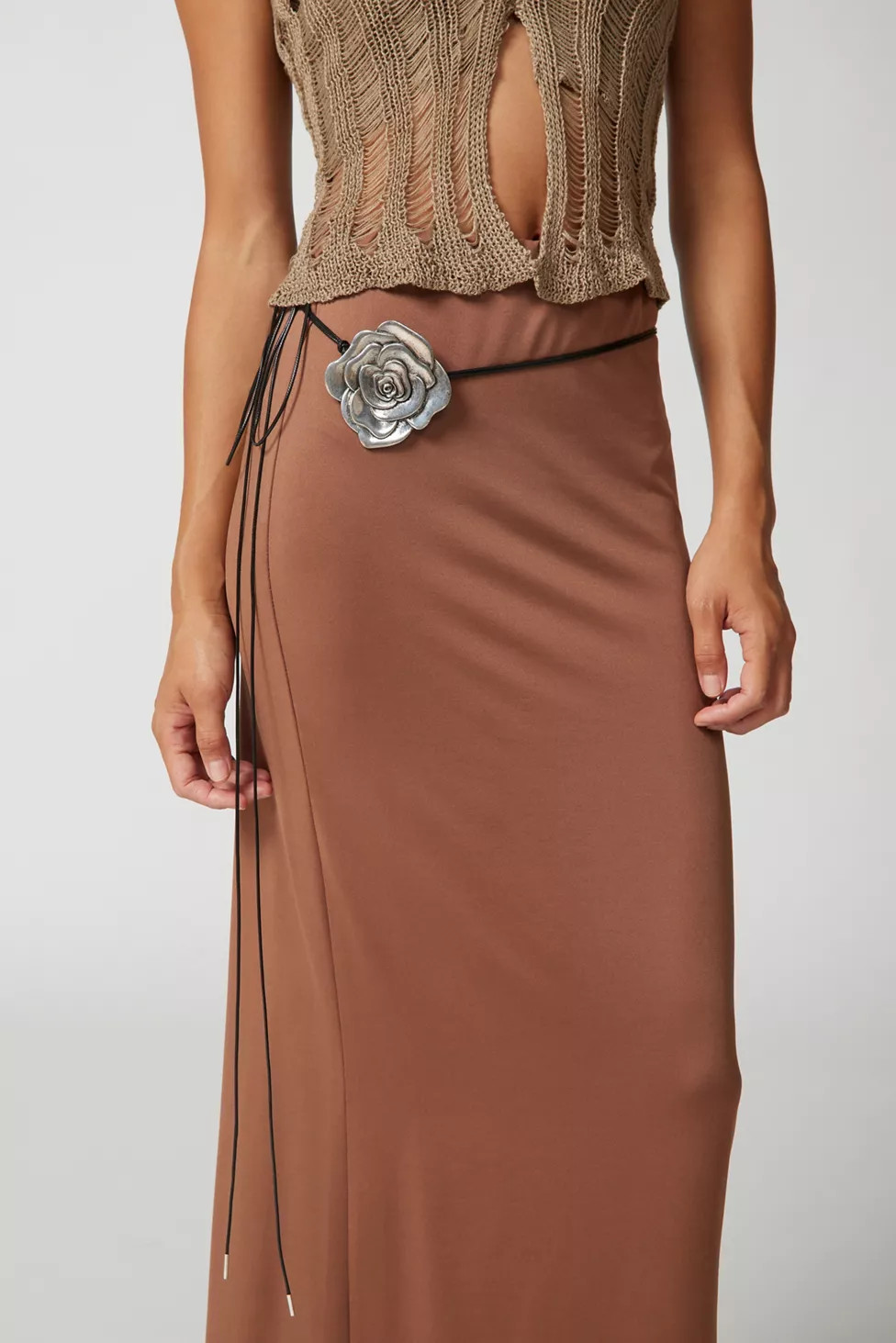 Metal Rosette Corded Belt | Urban Outfitters (US and RoW)