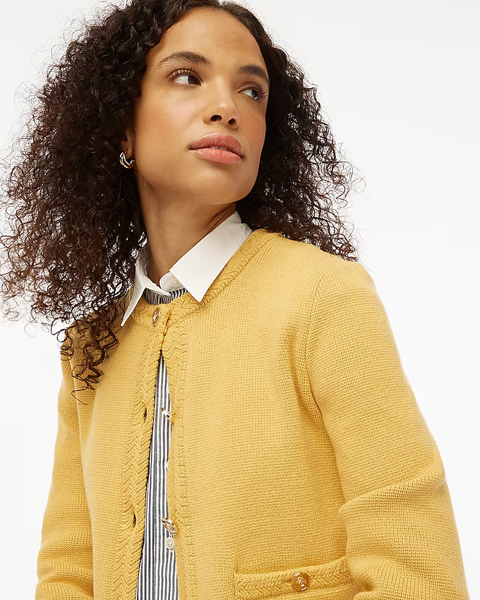 Cotton lady jacket cardigan sweater | J.Crew Factory