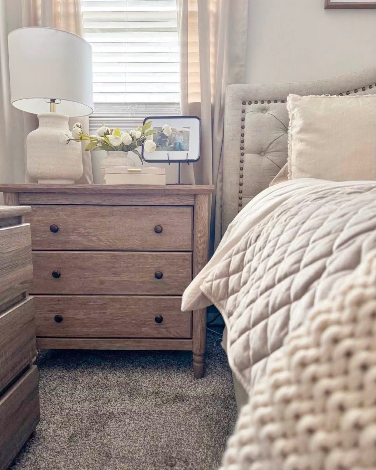 If you’re in need of a nightstand, these are BOTH from Walmart and under $200 🙌🏼🤎

I have both in my house and cannot get over the quality for the price. They are SO solid, heavy + sturdy and both have built-in outlets and charging ports, which is one of those features you don’t realize you need until you have it.

I’m actually using the darker one as an end table in my living room and I’m SO happy with it 🙌🏼 You can also leave the feet off and have them sit flush to the floor for a completely different look. Love a designer look, with a Walmart price tag✨

#LTKSaleAlert #LTKHome #LTKOver40
