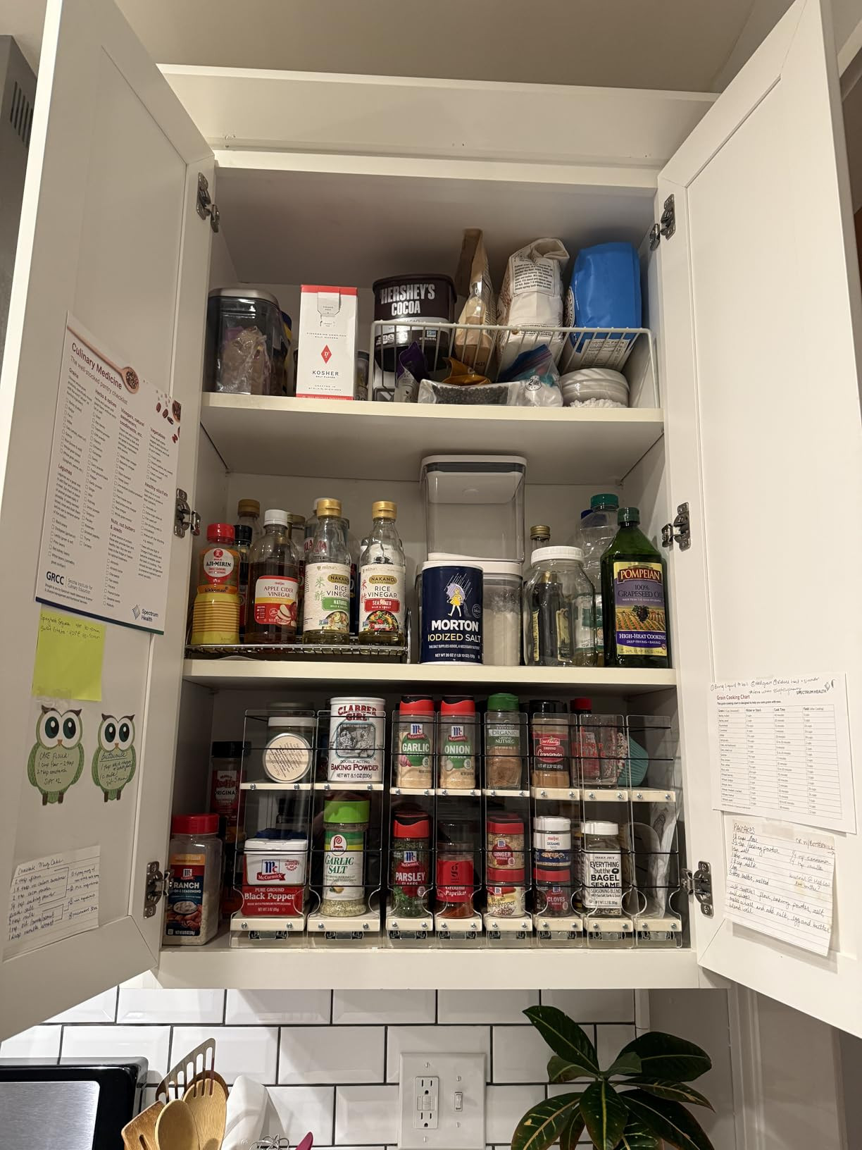 Vertical Spice Cabinet Mounted Spice Rack Drawer - Pull Out Cabinet Organizer - Cupboard Organize... | Amazon (US)