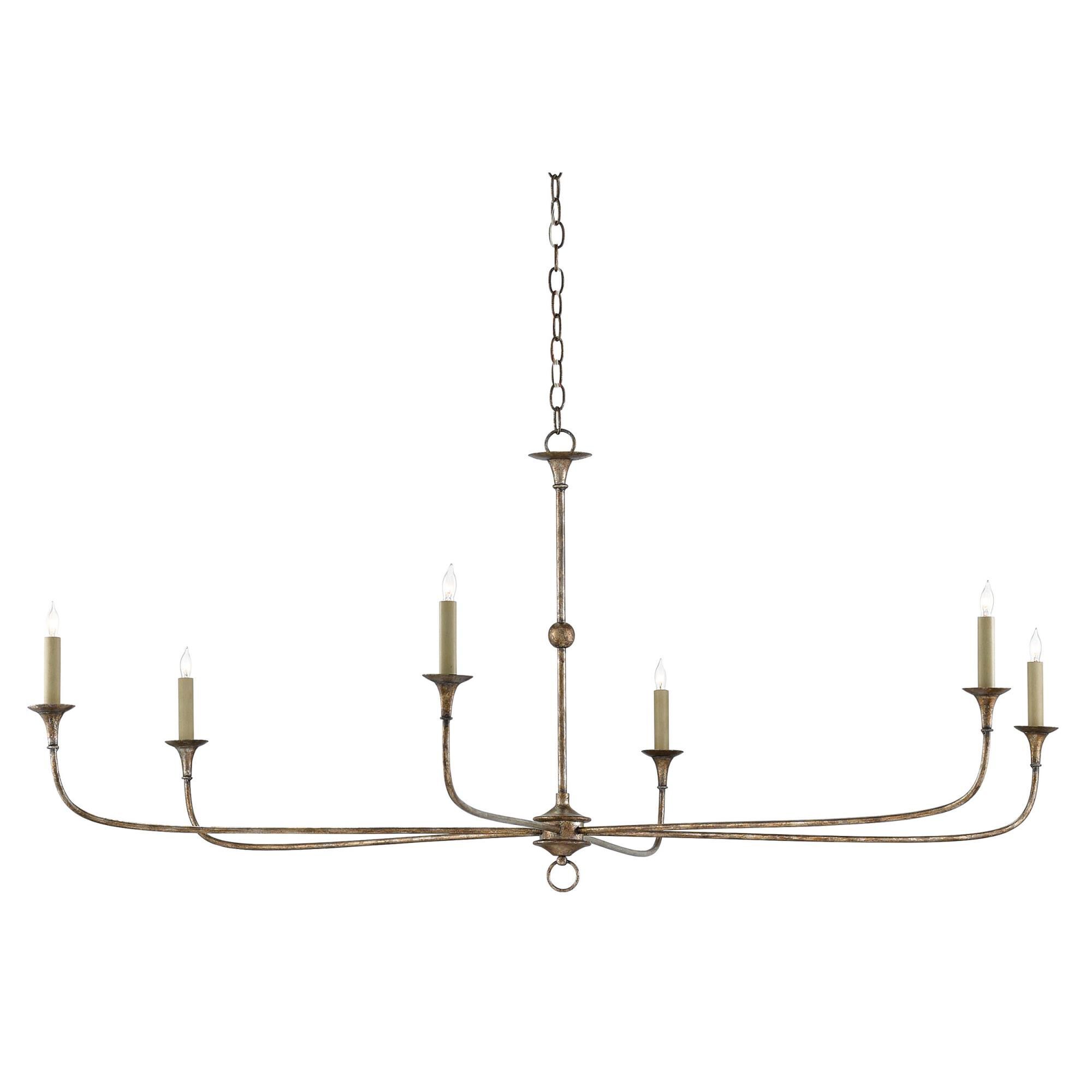 Nottaway 61 Inch 6 Light Chandelier by Currey and Company | 1800 Lighting