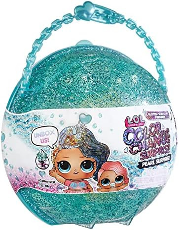 LOL Surprise Glitter Color Change Pearl Surprise (Turquoise) with 6 Surprises- Exclusive Collecti... | Amazon (US)