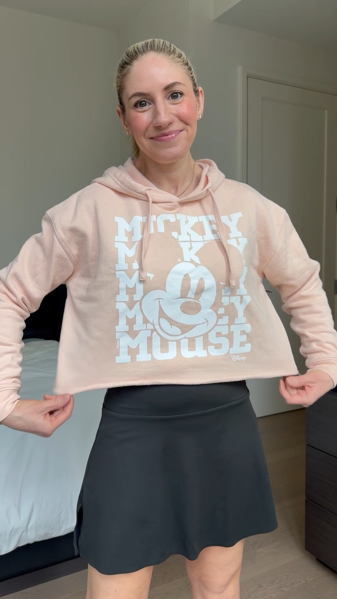 Disney World or Disneyland sweatshirt for chilly mornings or nights, cute Mickey Mouse crop top sweater, super adorable and affordable for women  

#LTKPetite #LTKmomlife #LTKTravel