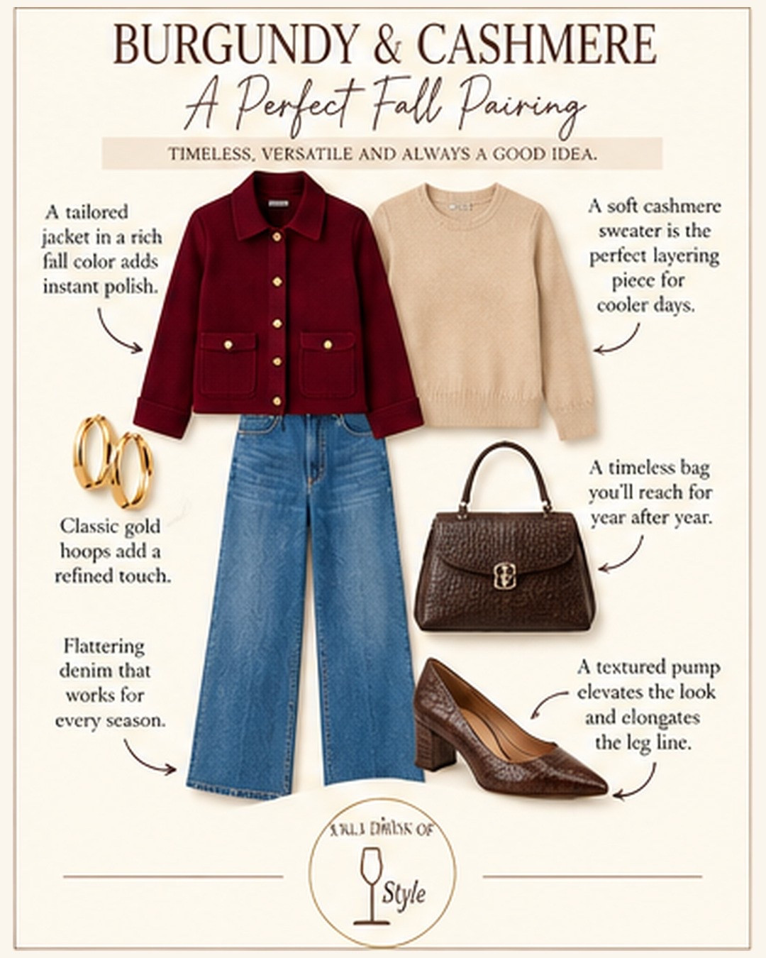 OOTD burgundy and cashmere