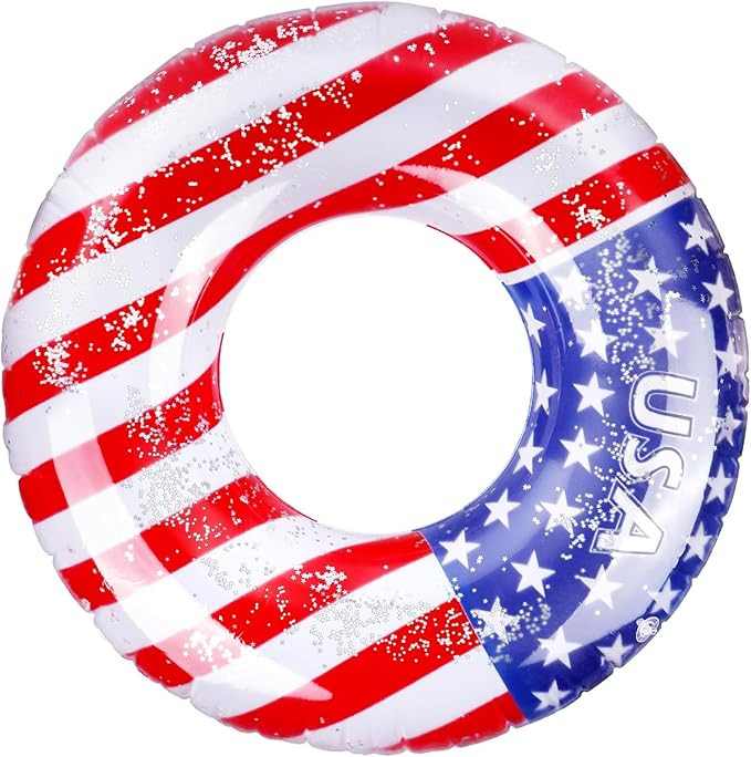 WYTAOHZL 16Inch 4th of July Inflatable Patriotic Flag Floats USA Flag Design Water Swimming Pool ... | Amazon (US)