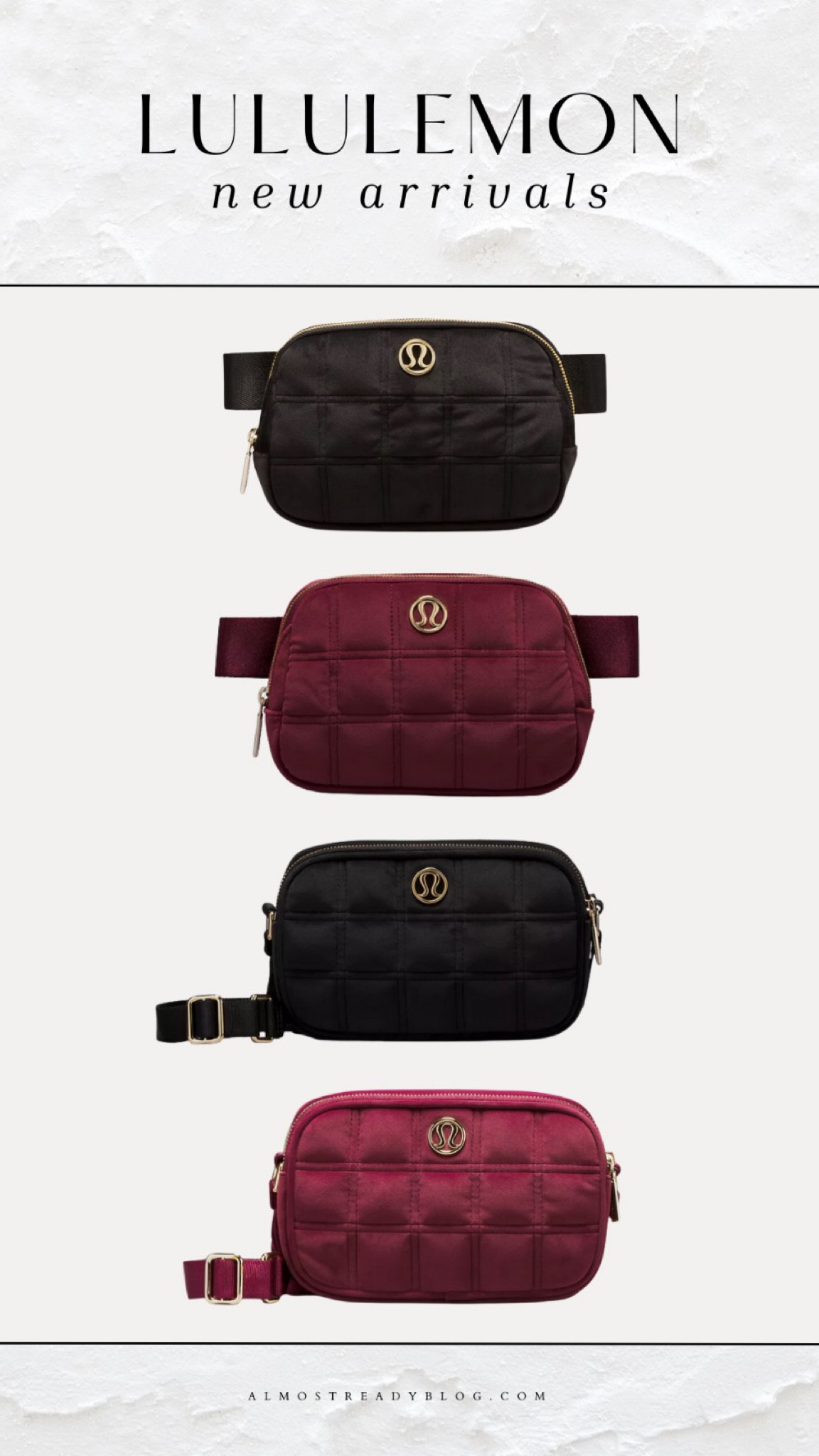 Lululemon new quilted belt bags and crossbody bags 

#LTKitbag