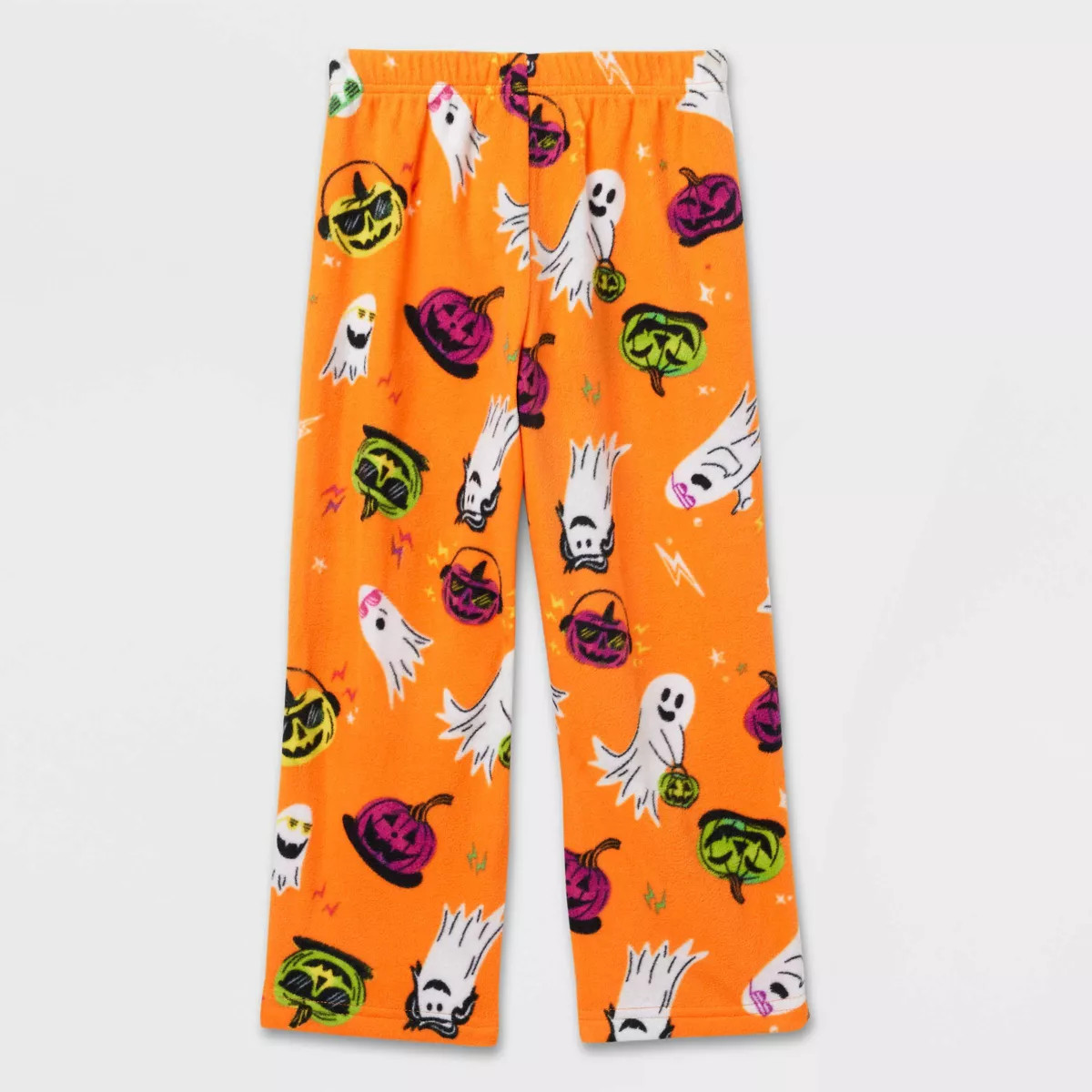 Toddler Halloween Ghosts Fleece Pajama Pants - Hyde & EEK! Boutique™ Orange | Target