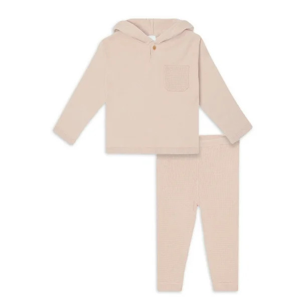 Modern Moments by Gerber Baby & Toddler Boy or Girl Gender Neutral Sweater Knit Hoodie & Pant, 2-... | Walmart (US)