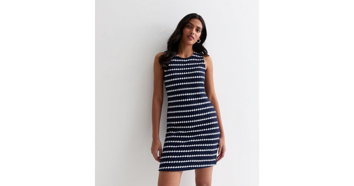Blue Stripe Sleeveless Mini Dress | New Look | New Look (UK)
