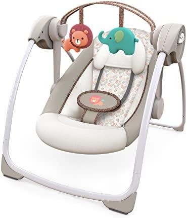 Ingenuity Soothe 'n Delight 6-Speed Compact Portable Baby Swing with Music and Bar, Folds for Eas... | Amazon (US)